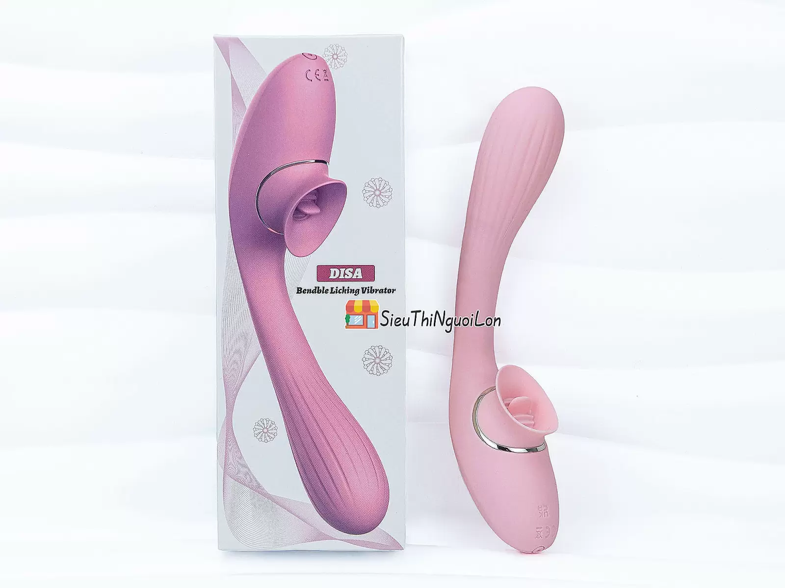 Lưỡi liếm massage DISA 2 đầu pin sạc