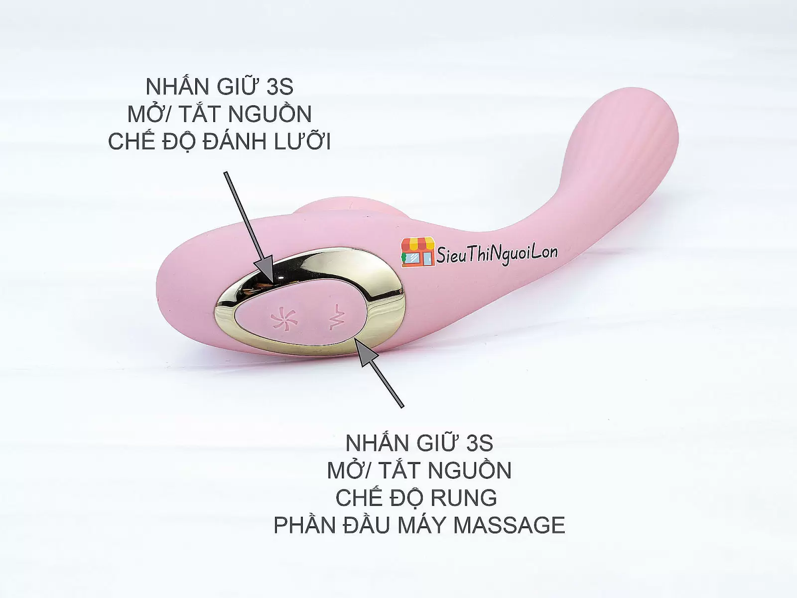 Lưỡi liếm massage DISA 2 đầu pin sạc