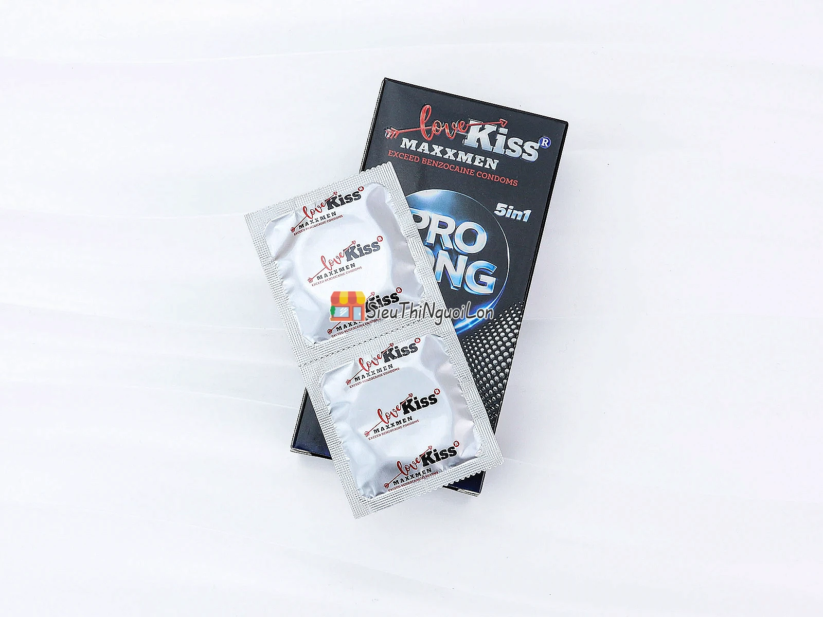 Bao cao su Love Kiss Maxxmen Pro Long 5in1 – kéo dài cuộc yêu