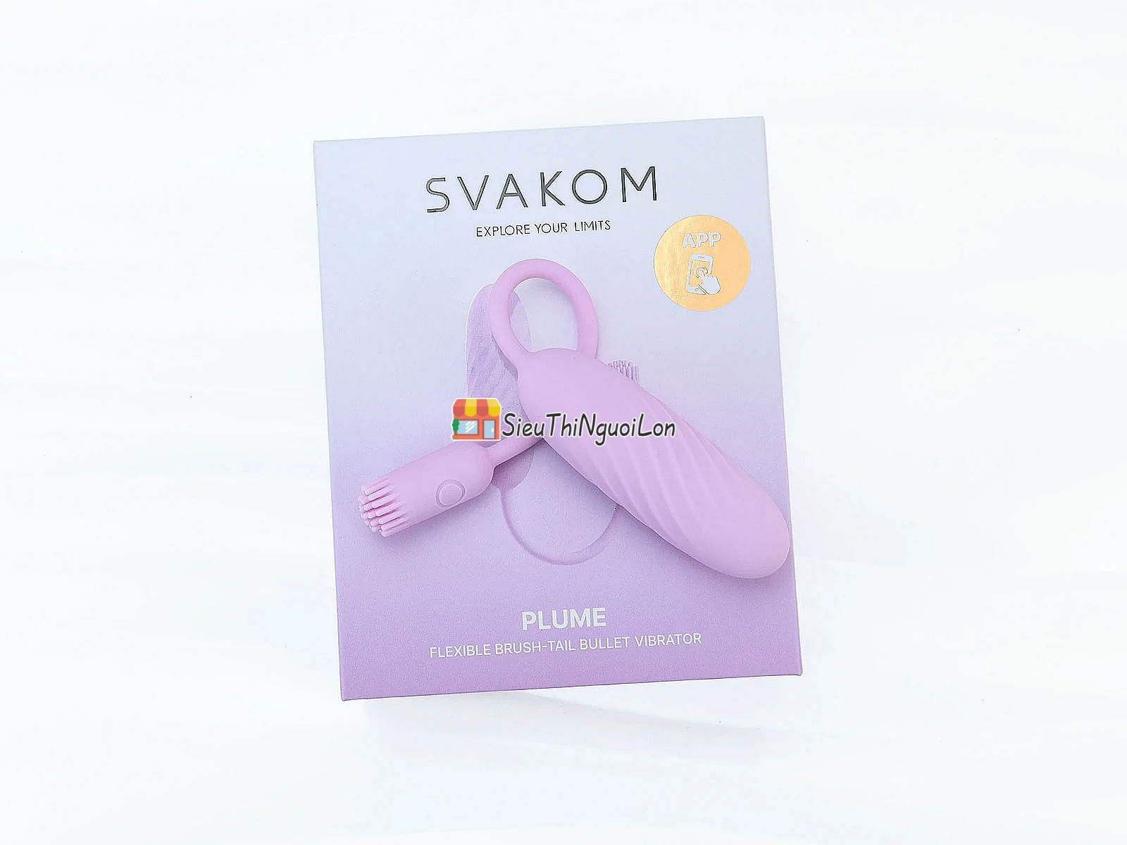 Trứng rung SVAKOM Plume – đuôi cọ mềm, điều khiển qua App