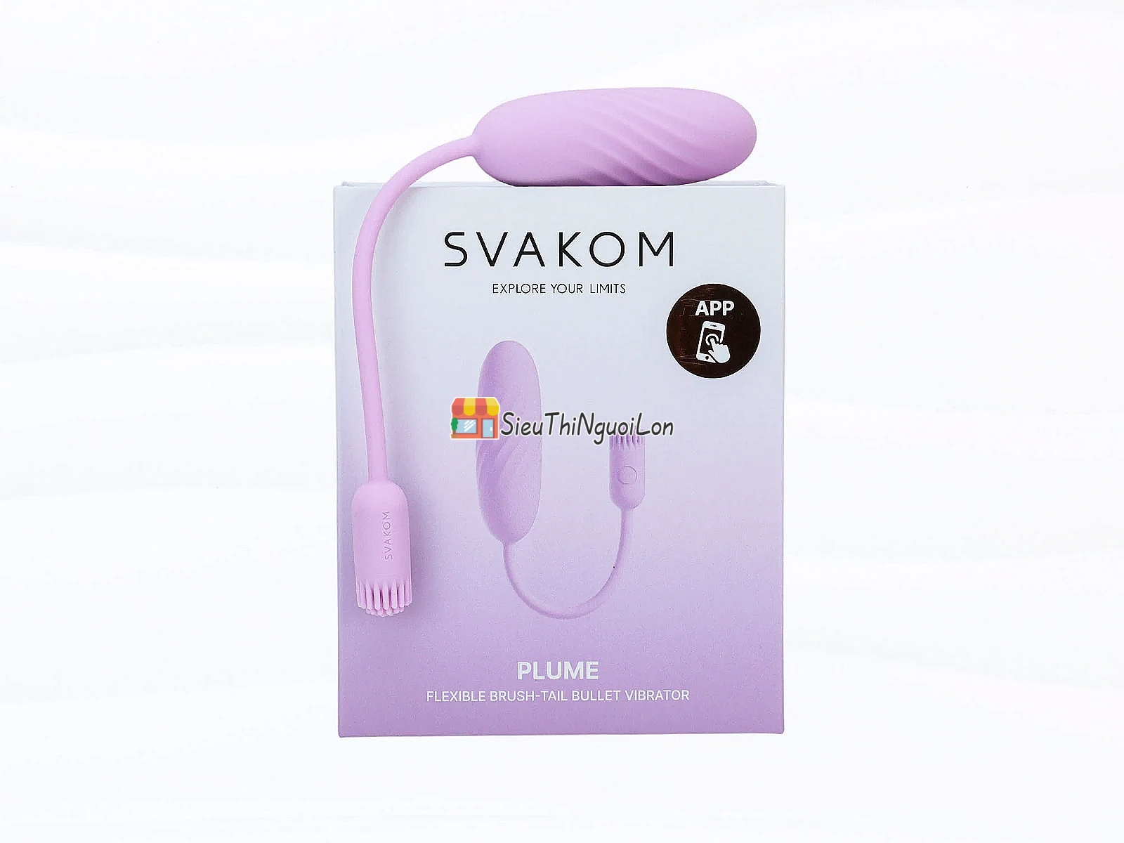 Trứng rung SVAKOM Plume – đuôi cọ mềm, điều khiển qua App