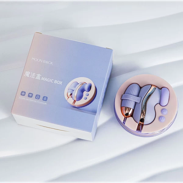 Trứng rung Moon Back Magic Box – rung + hút 2 đầu