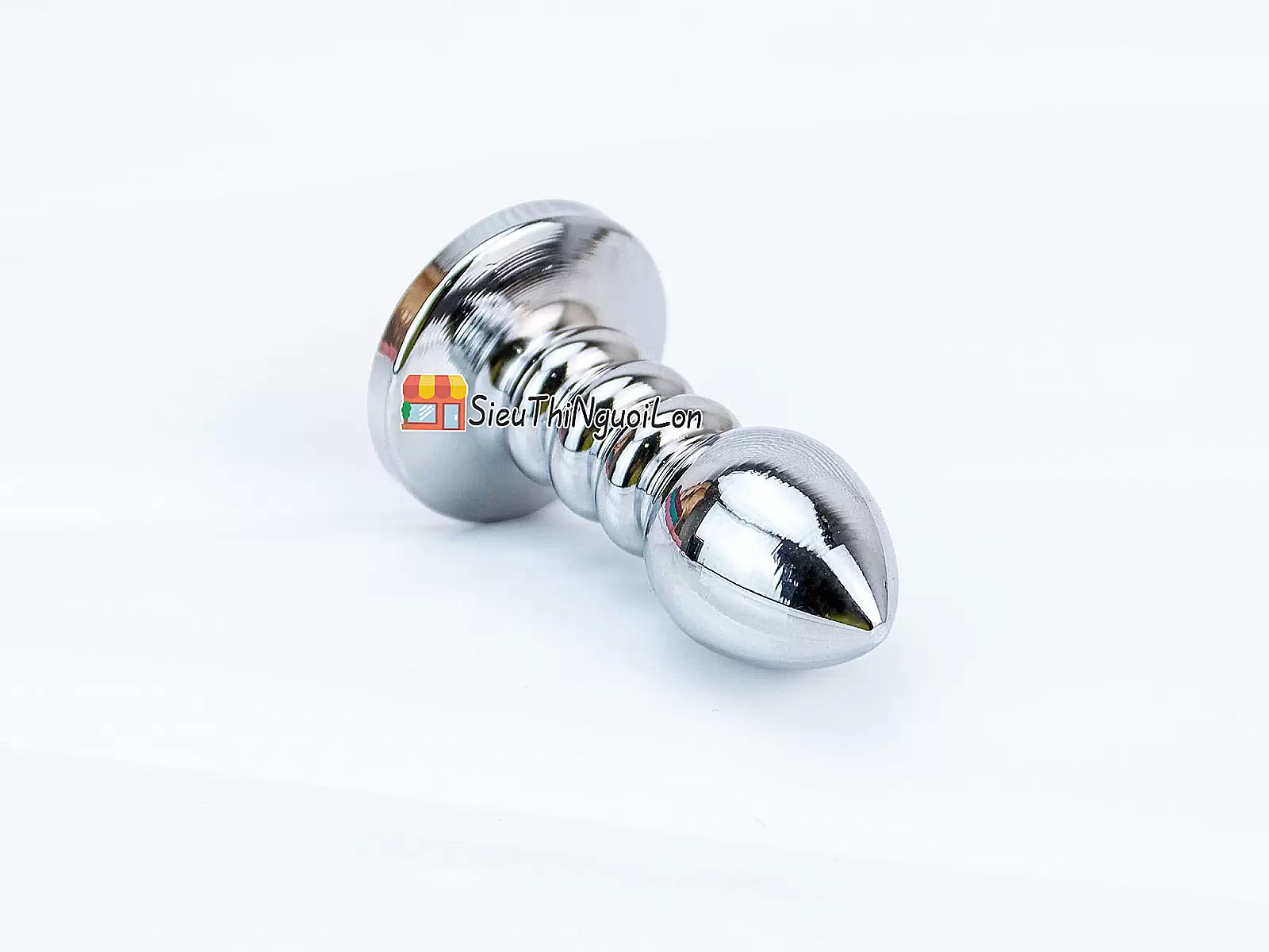 Đồ chơi kích hậu Inox xoắn ốc đuôi pha lê màu cam