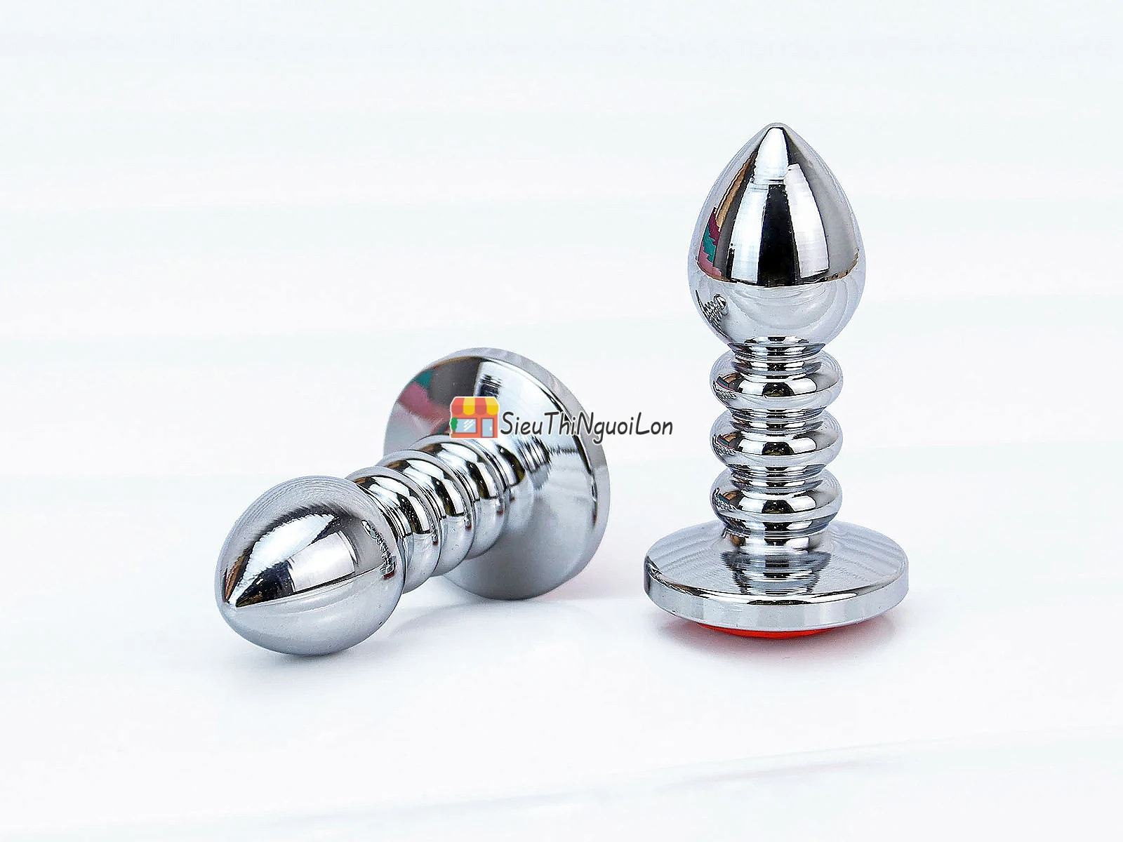Kích hậu inox xoắn ốc đuôi pha lê cam – mát lạnh, kích thích
