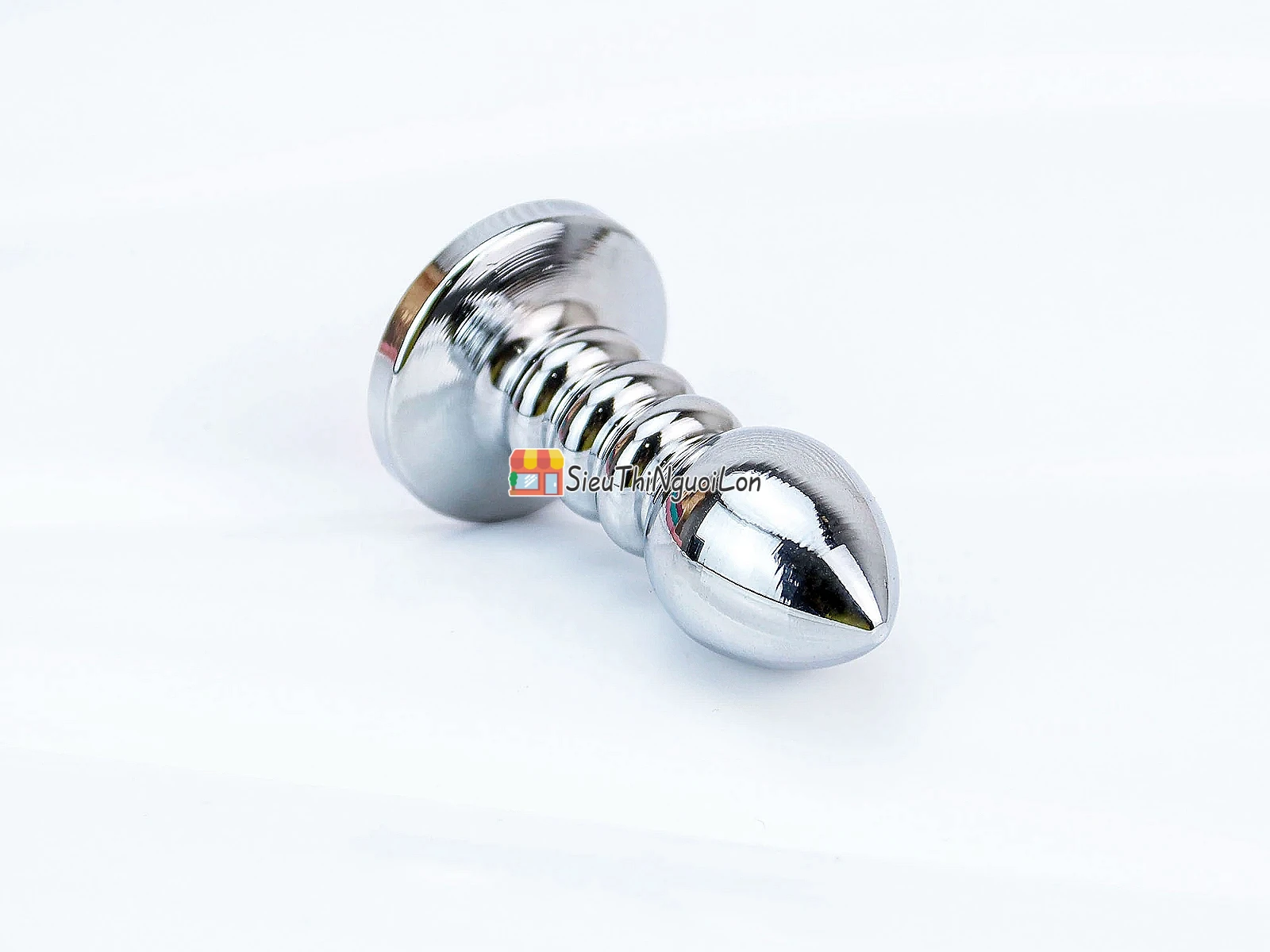 Kích hậu inox xoắn ốc đuôi pha lê cam – mát lạnh, kích thích