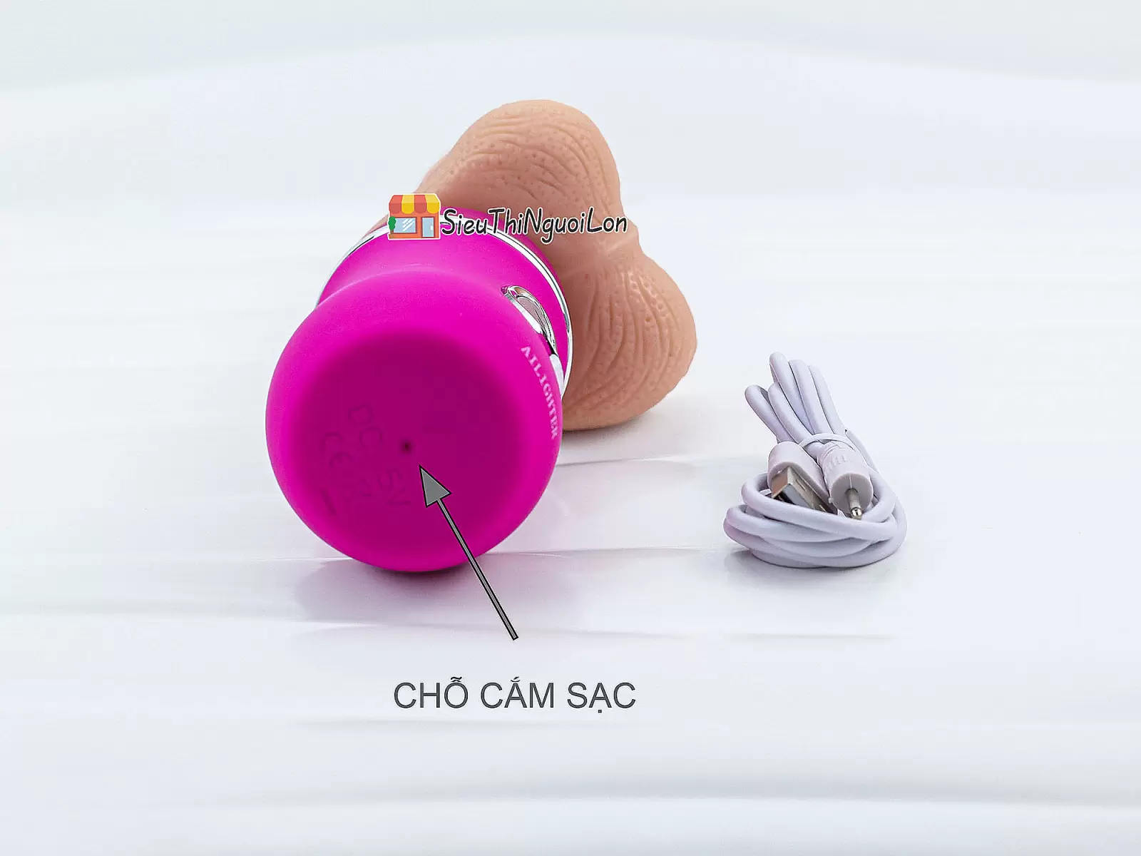 Dương vật giả rung thụt, phát nhiệt Ailighter pin sạc