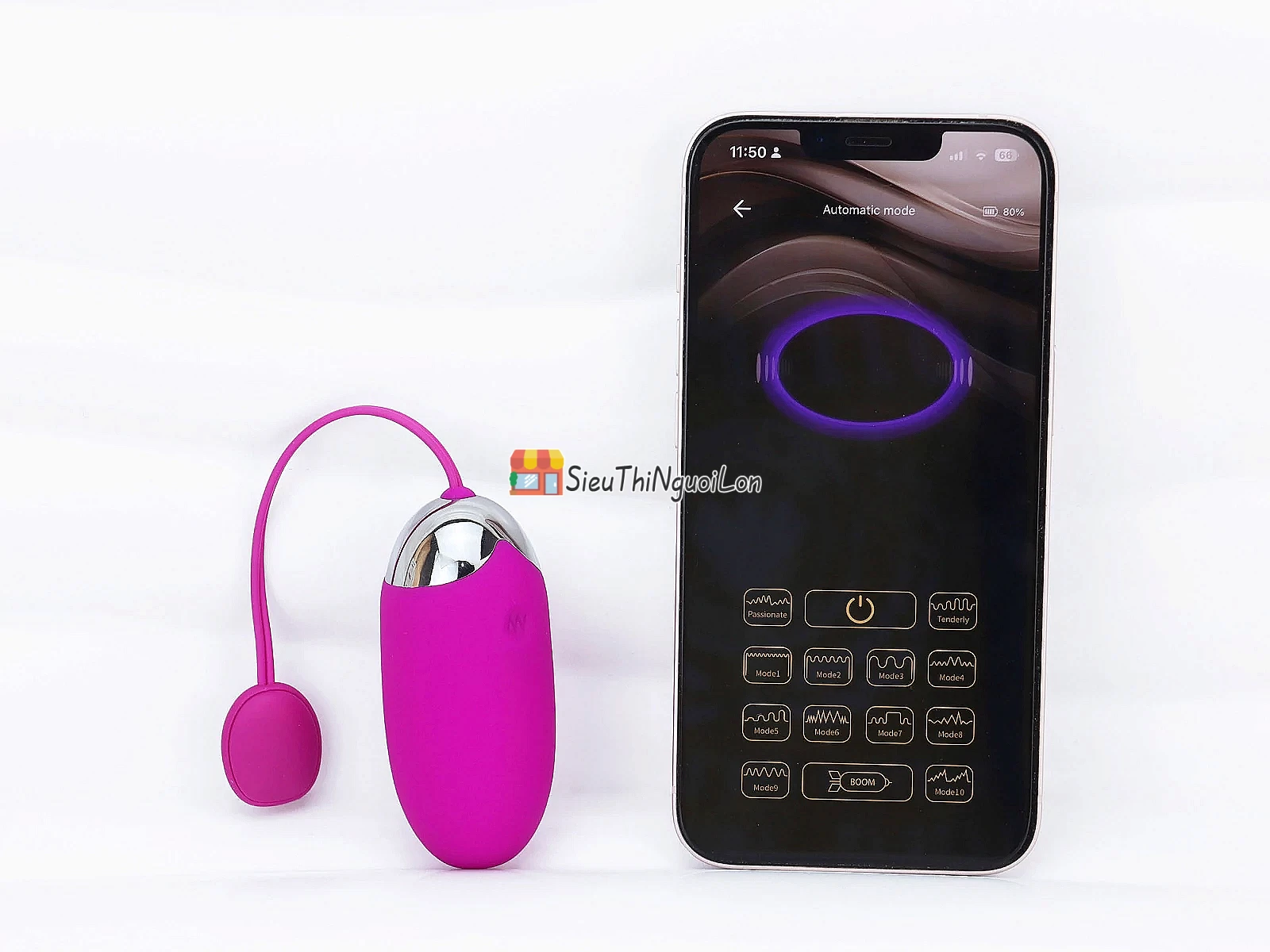 Trứng rung Pretty Love Abner – cực mạnh, chỉnh qua smartphone