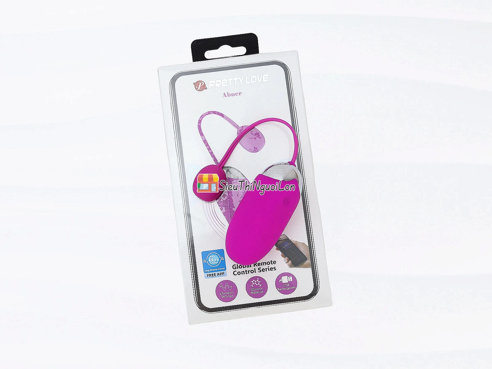 Trứng rung Pretty Love Abner – cực mạnh, chỉnh qua smartphone