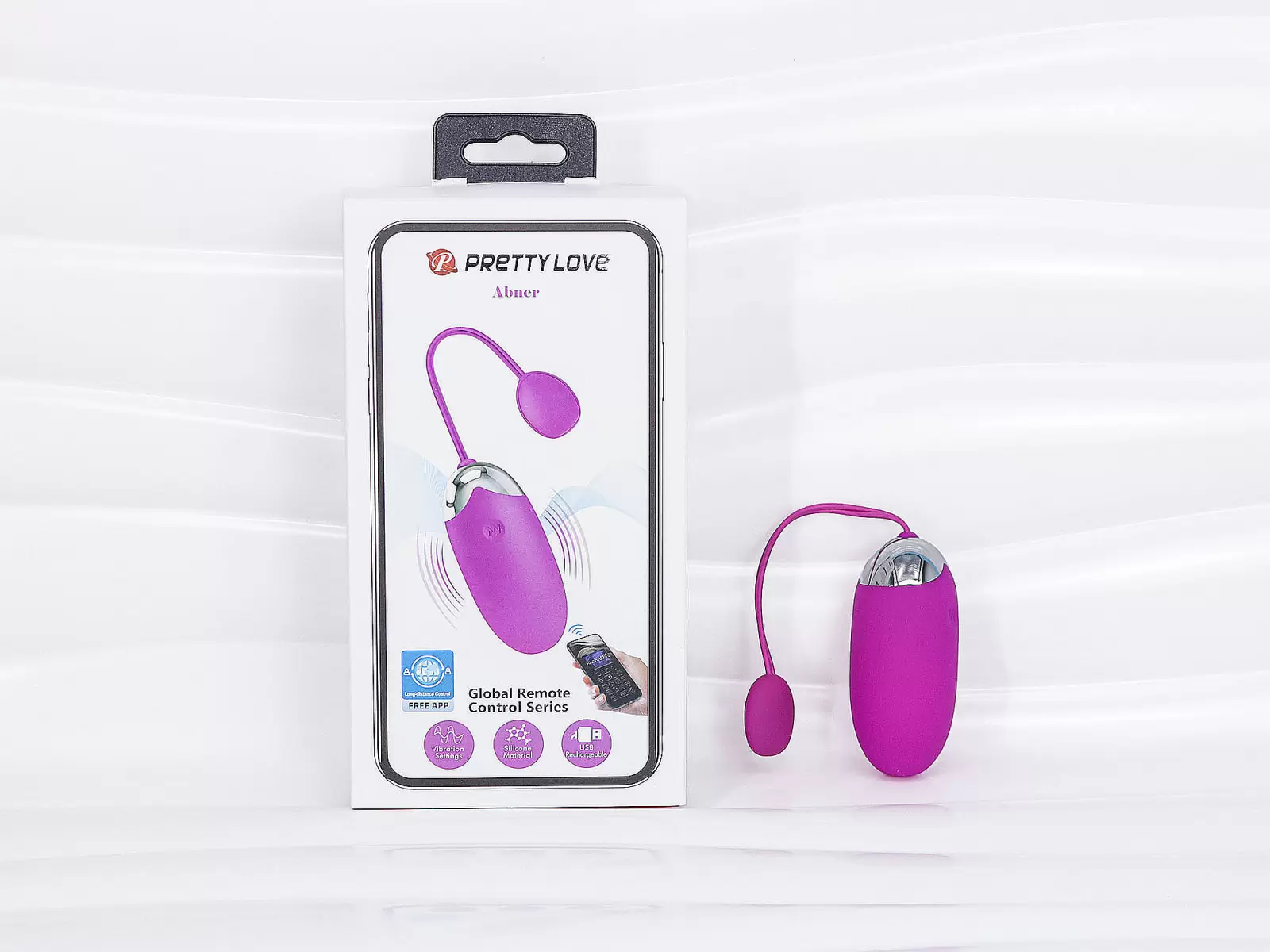 Trứng rung Pretty Love Abner – cực mạnh remote