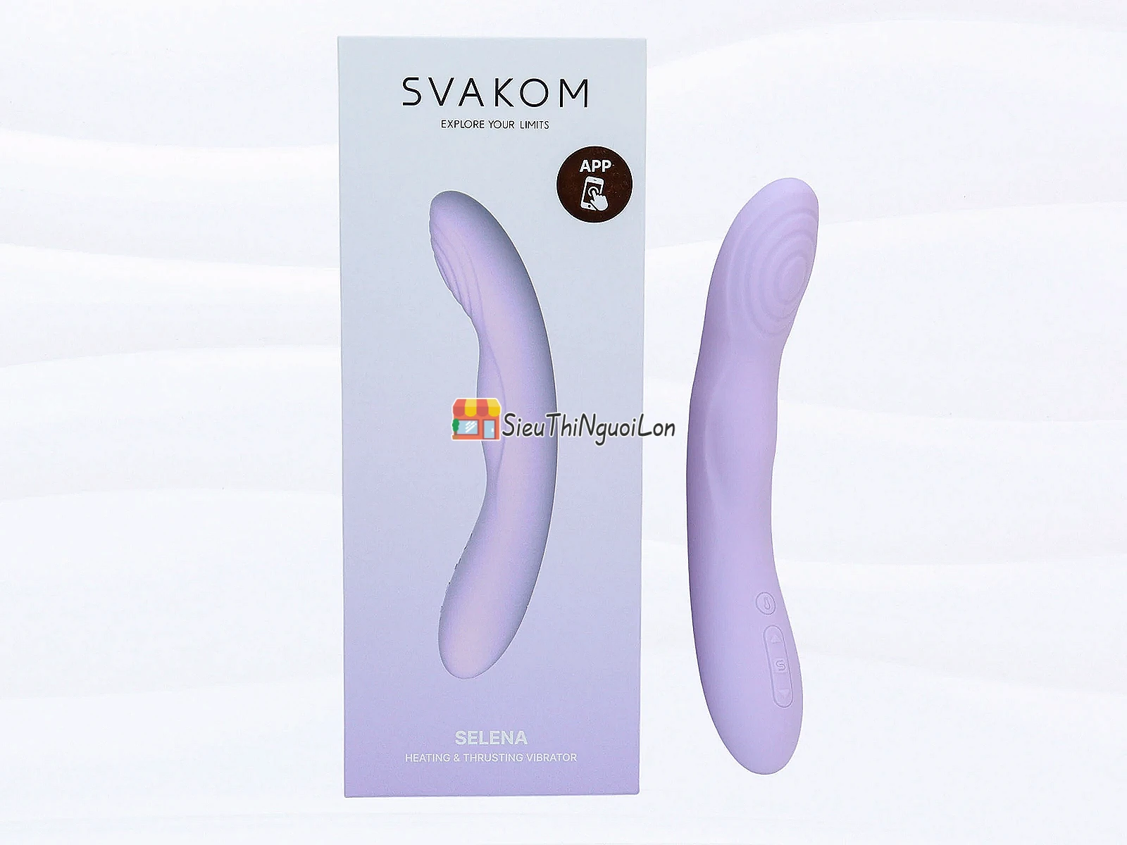 Máy massage SVAKOM Selena – rung thụt, sưởi ấm, chỉnh App