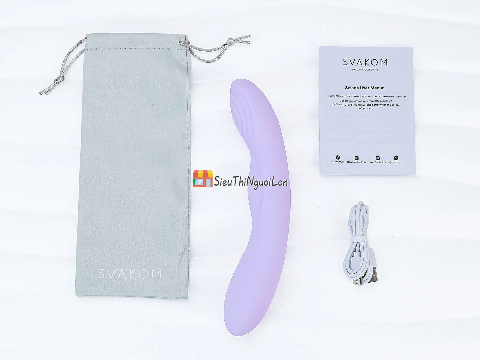 Máy massage SVAKOM Selena – rung thụt, sưởi ấm, chỉnh App