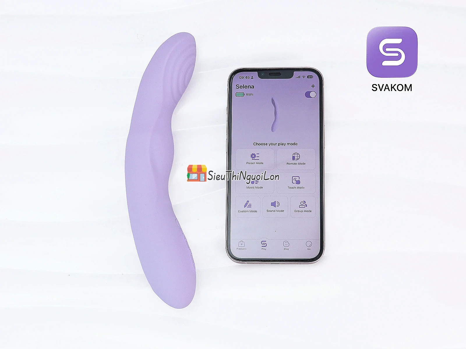 Máy massage SVAKOM Selena – rung thụt, sưởi ấm, chỉnh App