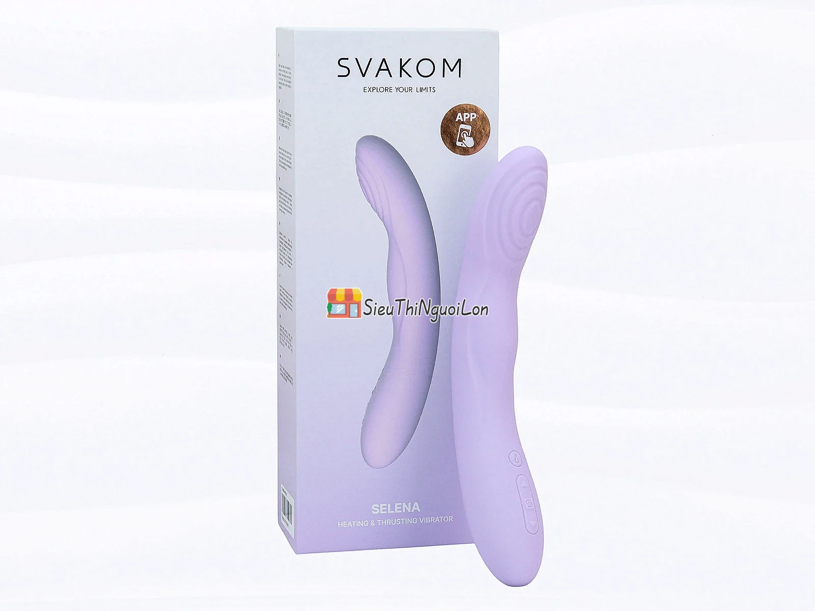 Máy massage SVAKOM Selena – rung thụt, sưởi ấm, chỉnh App