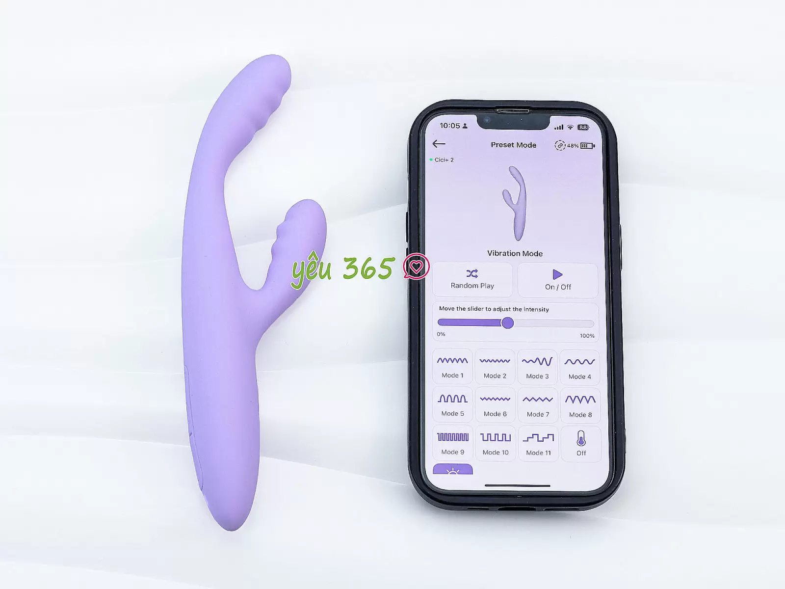 Máy massage điểm G Svakom CiCi+2 có nhánh