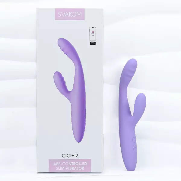 Máy massage điểm G Svakom CiCi+2 có nhánh kết nối qua app điện thoại