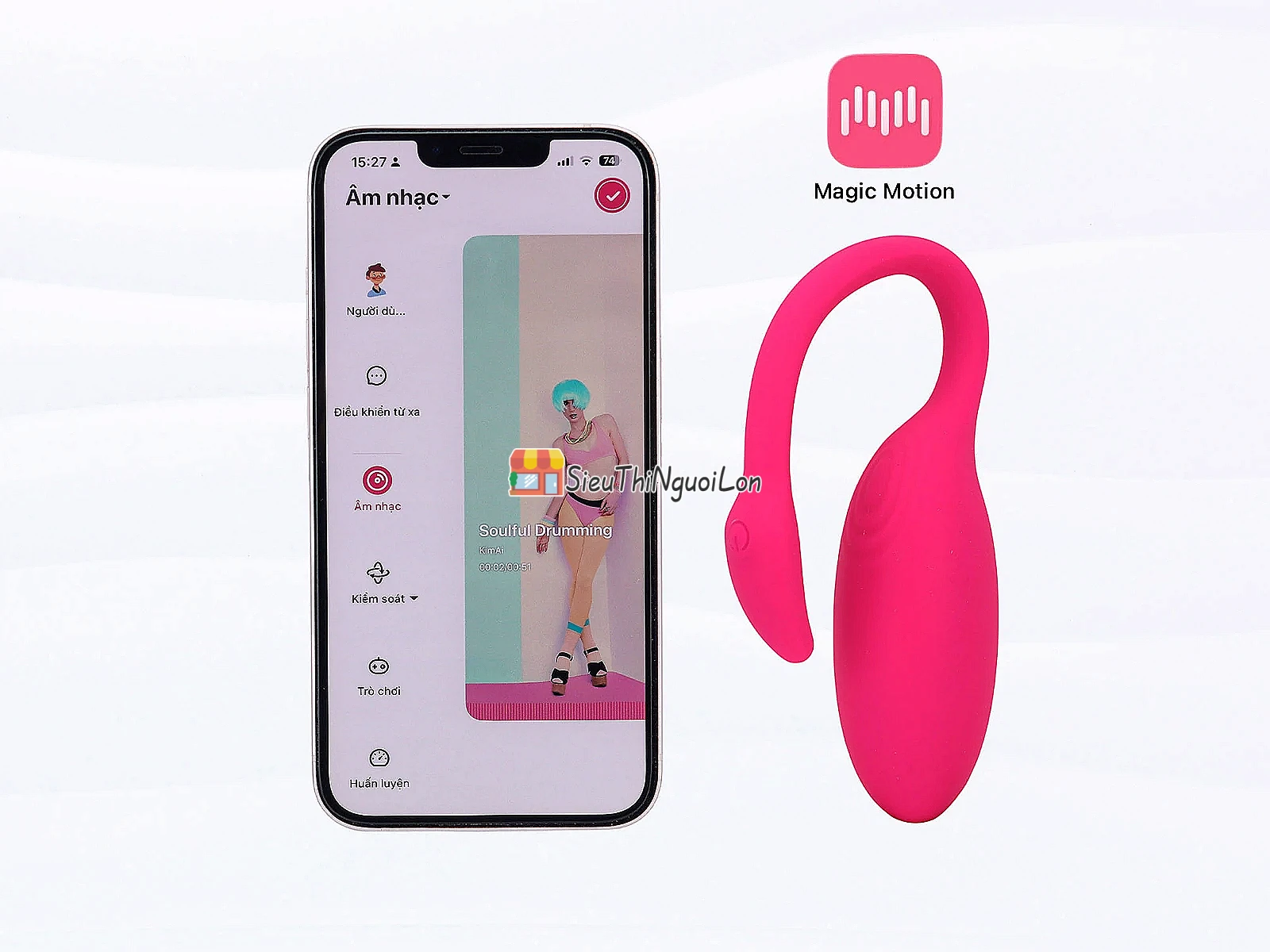 Trứng rung Thiên Nga Magic Motion điều khiển từ xa, kết nối mọi khoảng cách