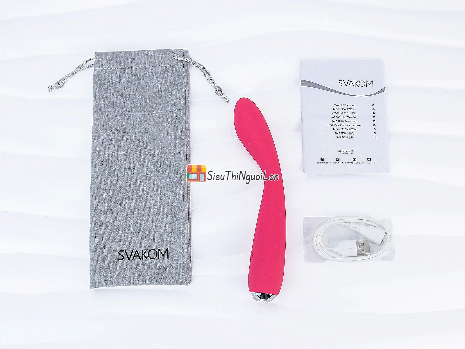 Máy massage ngón tay Svakom Iris 5 chế độ pin sạc nhập khẩu Mỹ