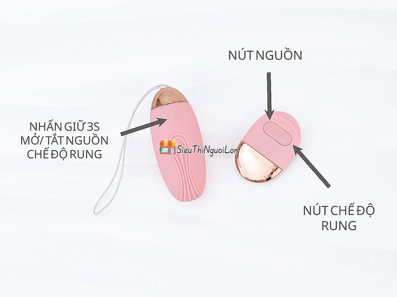 Trứng massage tình yêu Lilo kèm điều khiển rời pin tích hợp