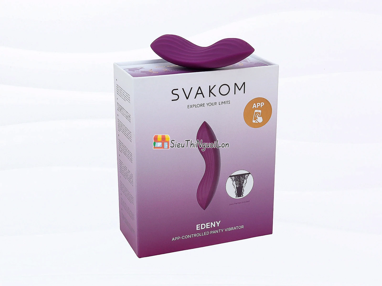 Lưỡi liếm âm đạo Svakom Edeny – siêu mềm, app, kèm quần lót