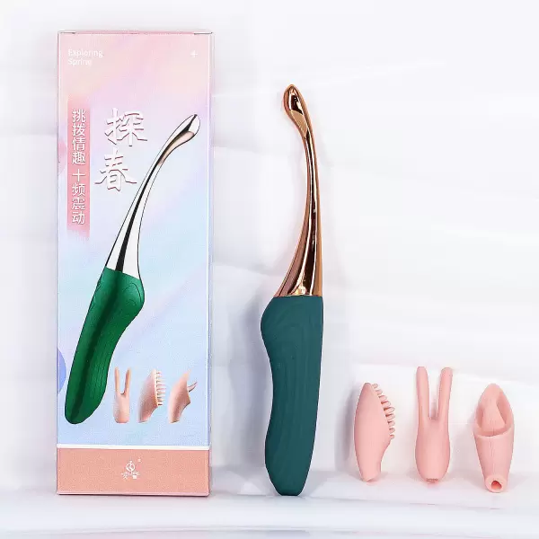 Máy rung 3 đầu điểm G – pin sạc nhỏ gọn đa năng