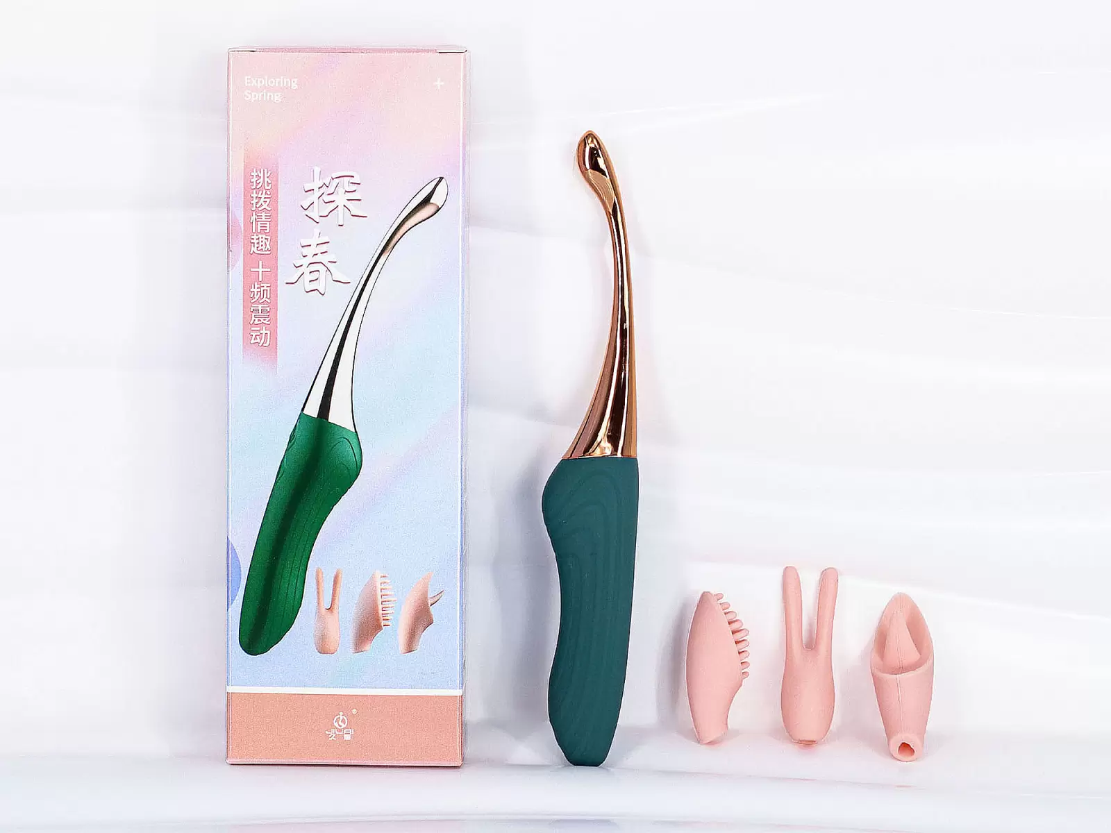 Máy rung 3 đầu điểm G – pin sạc nhỏ gọn đa năng