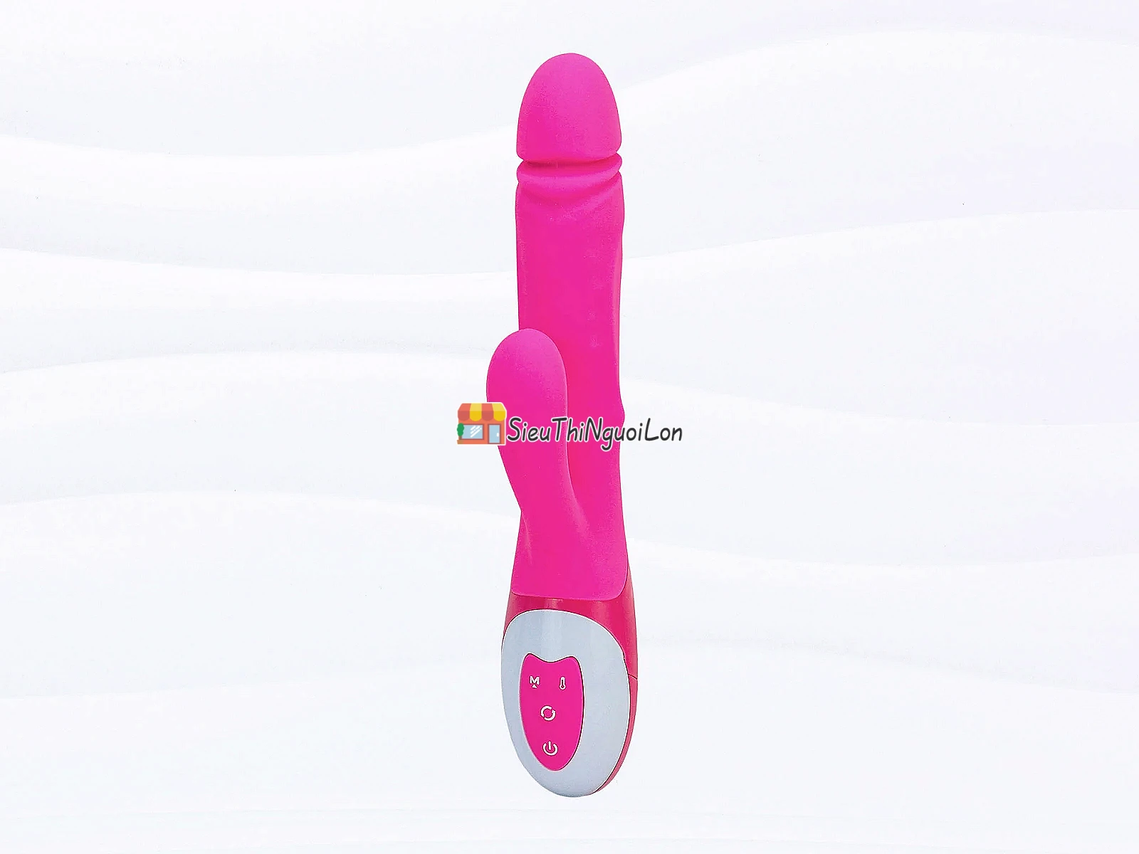 Dương vật giả Nalone Wave ấm nóng cao cấp có bi rung giật pin sạc