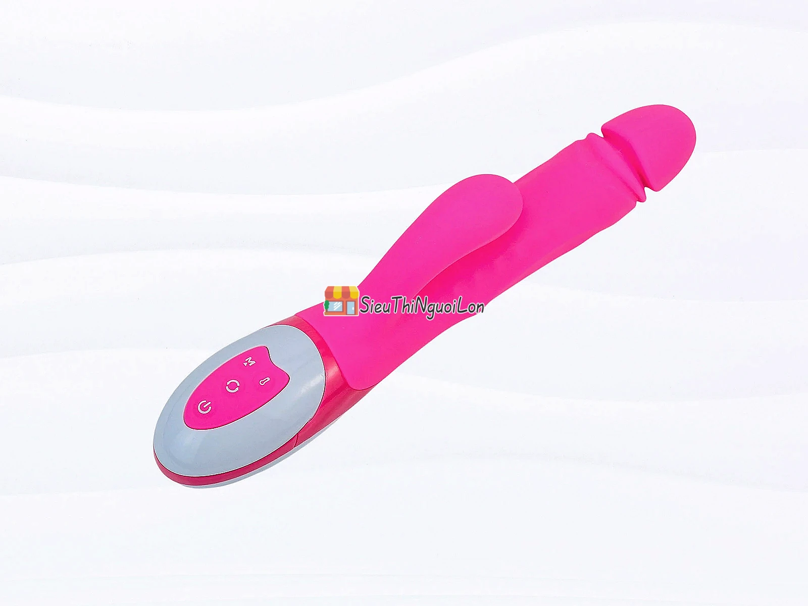 Dương vật giả Nalone Wave ấm nóng cao cấp có bi rung giật pin sạc