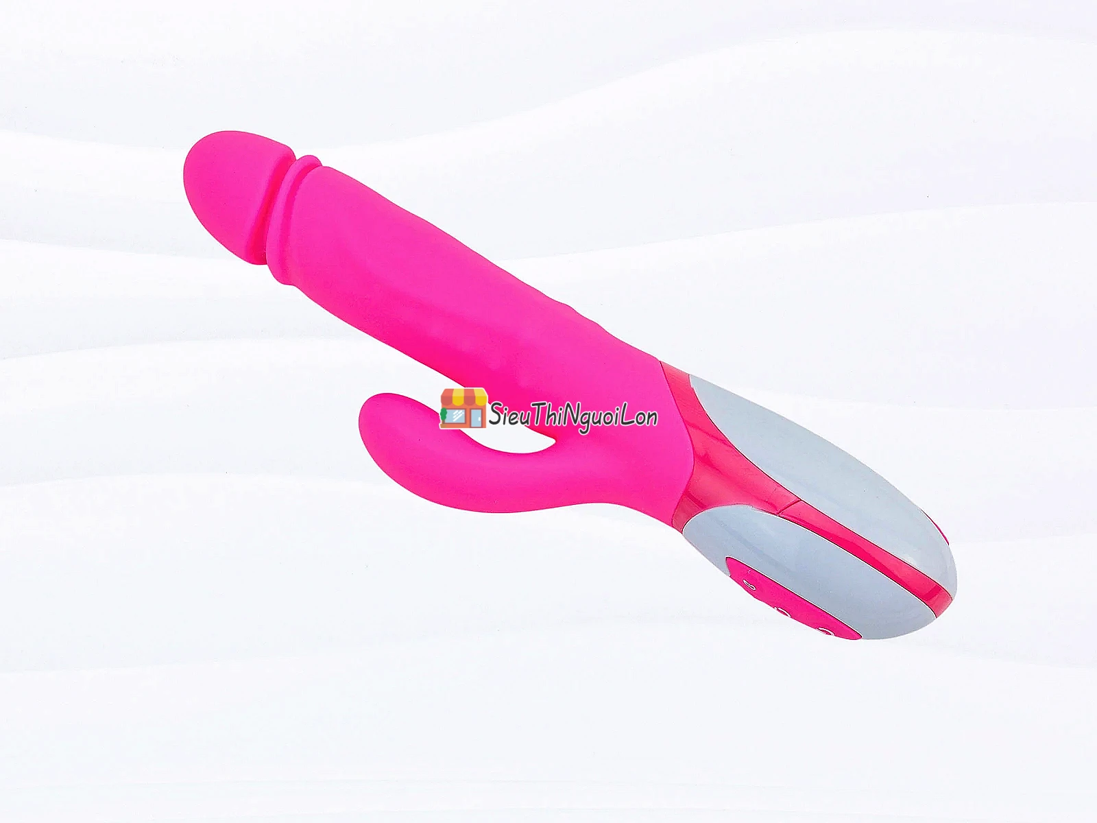 Dương vật giả Nalone Wave ấm nóng cao cấp có bi rung giật pin sạc