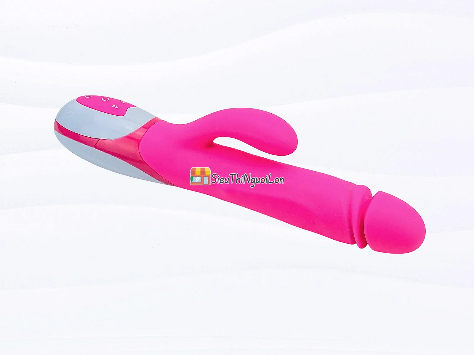 Dương vật giả Nalone Wave ấm nóng cao cấp có bi rung giật pin sạc