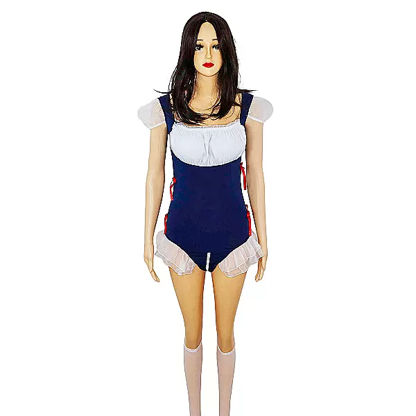 Bộ đồ chơi BDSM váy liền da – gợi cảm trọn set