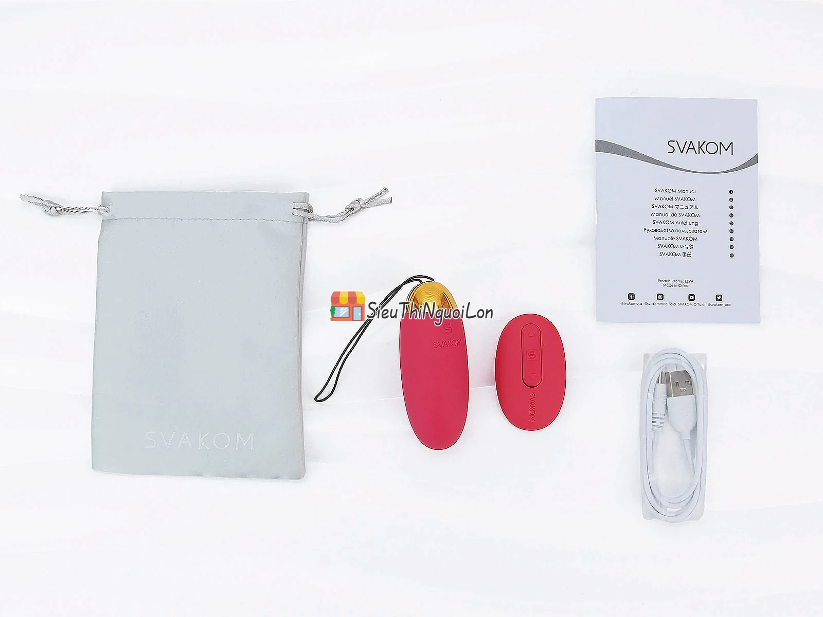 Trứng rung Svakom ELVA – pin sạc, remote, nhập khẩu USA