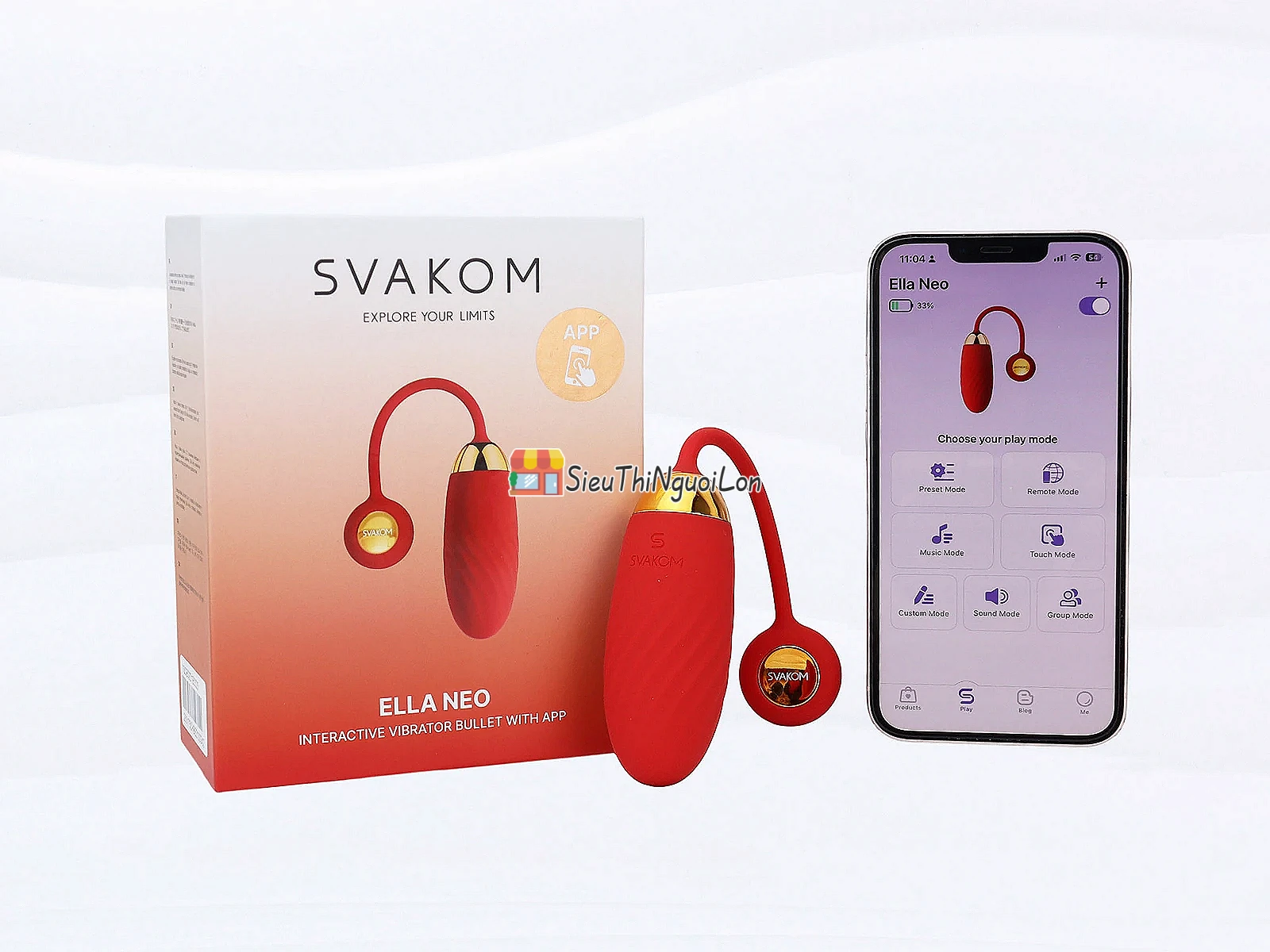 Trứng massage tình yêu Svakom Ella Neo điều khiển Smartphone