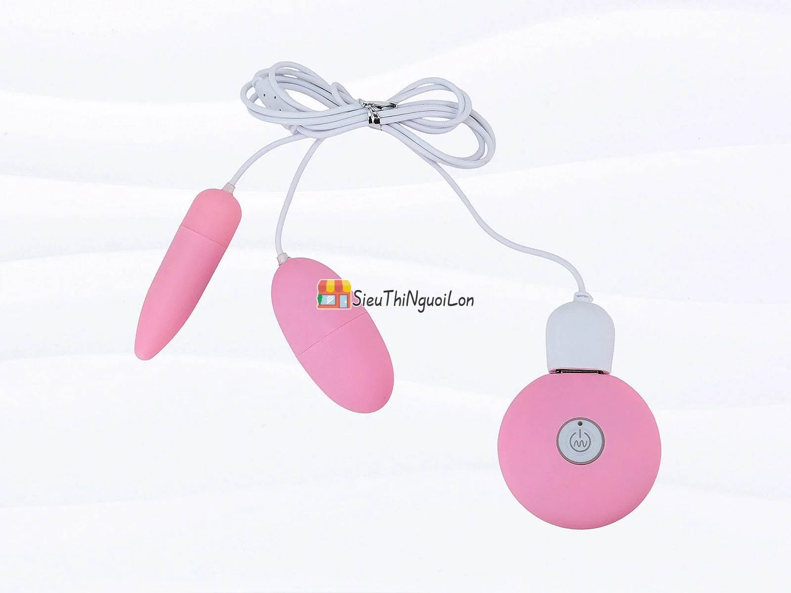 Trứng massage tình yêu 2 đầu MiChao pin tích hợp rung cực mạnh