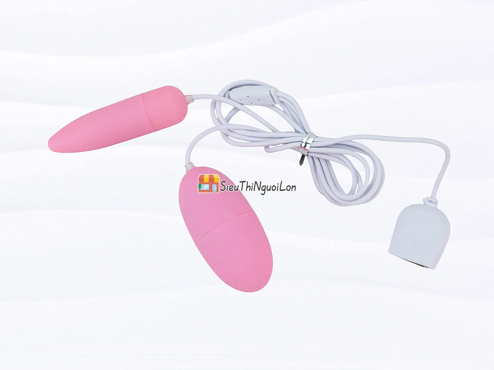 Trứng massage tình yêu 2 đầu MiChao pin tích hợp rung cực mạnh
