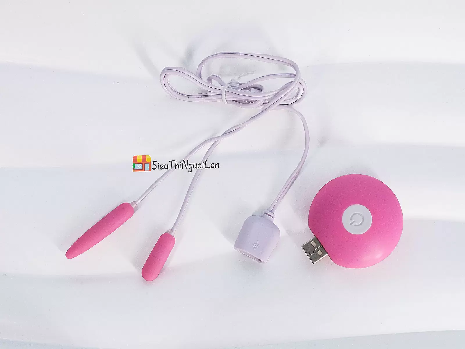 Trứng rung tình yêu 2 đầu siêu nhỏ pin tích hợp