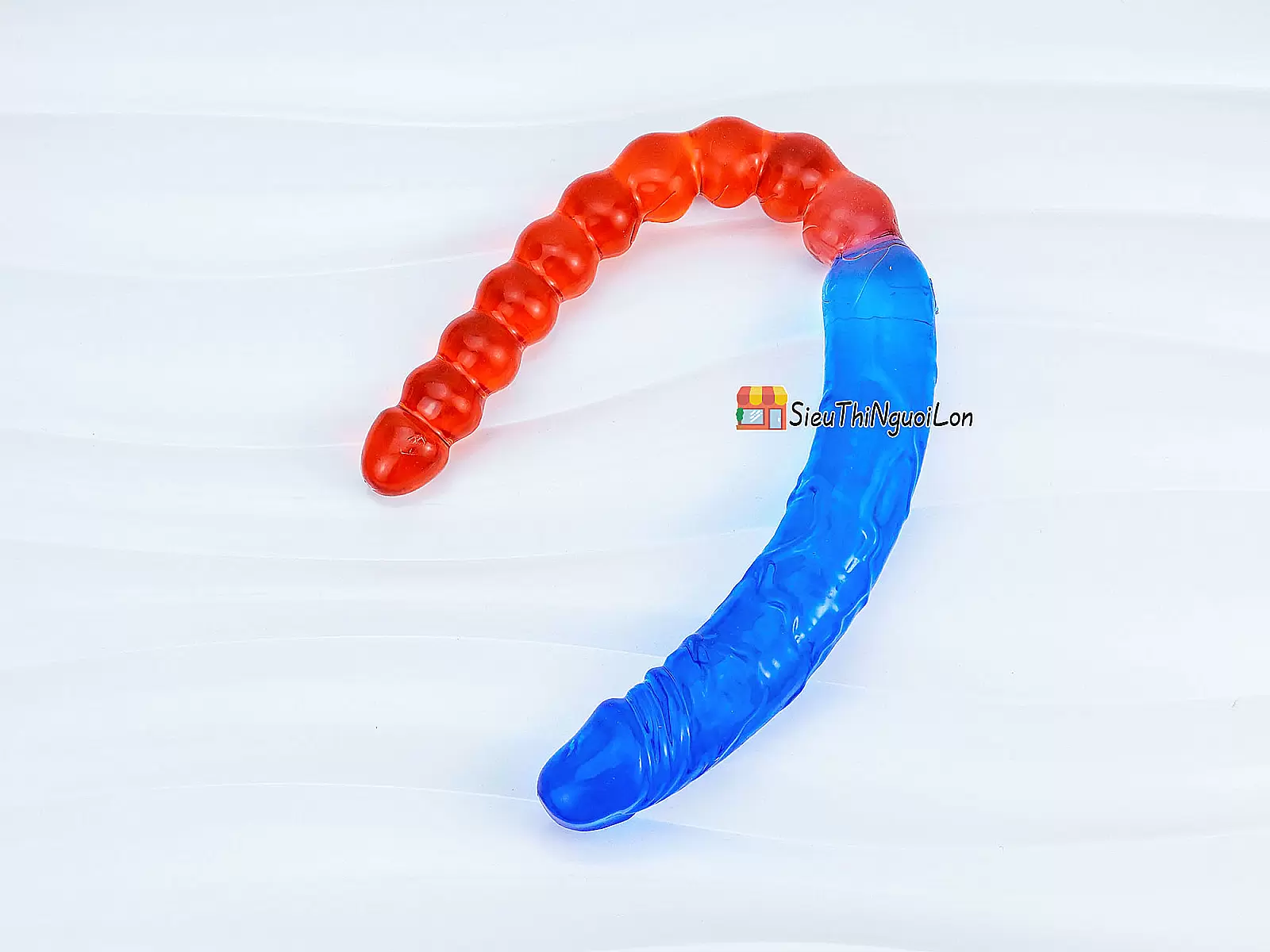 Dương vật giả 2 đầu dương vật và kích hậu xanh đỏ