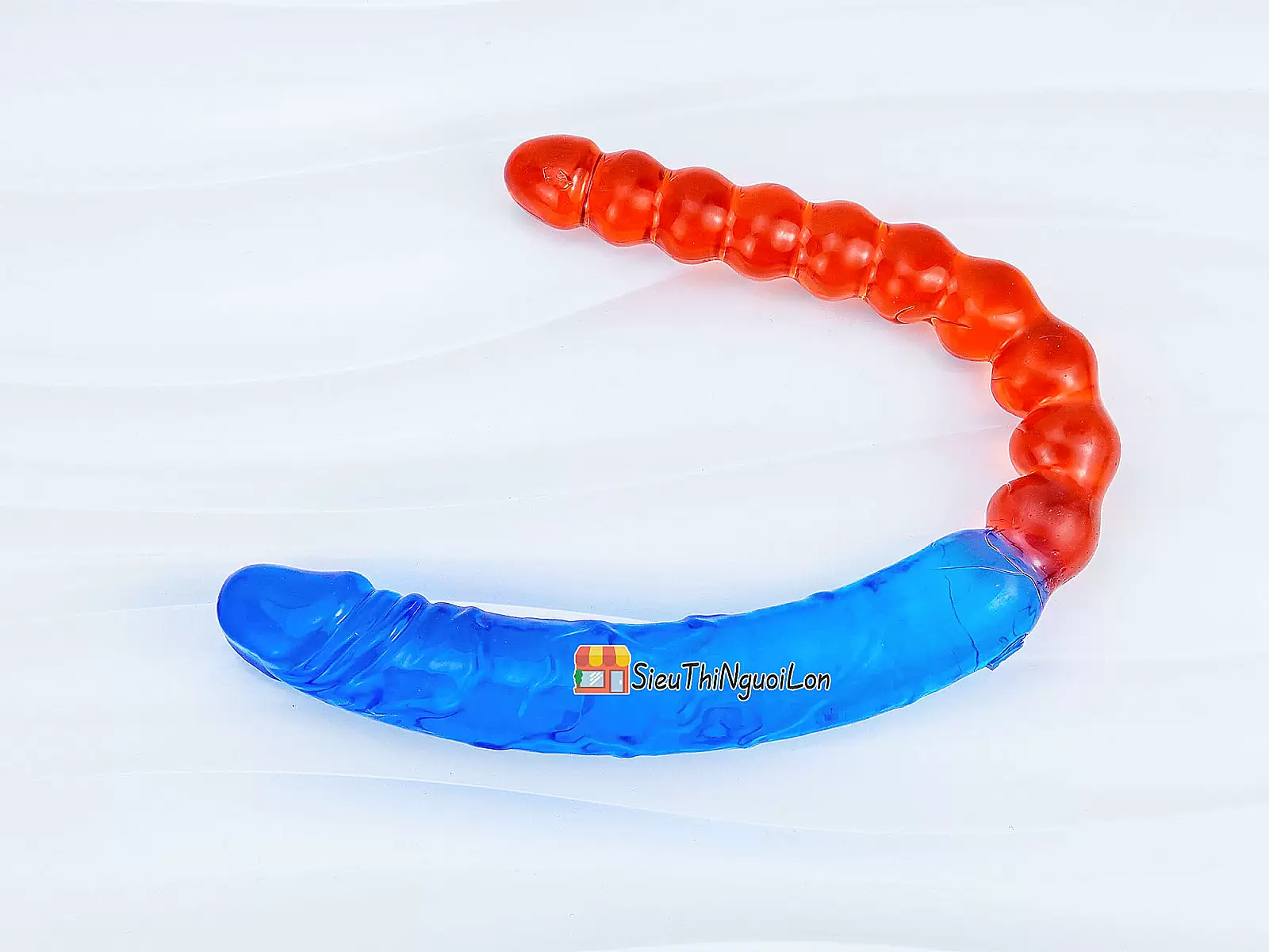 Dương vật giả 2 đầu dương vật và kích hậu xanh đỏ