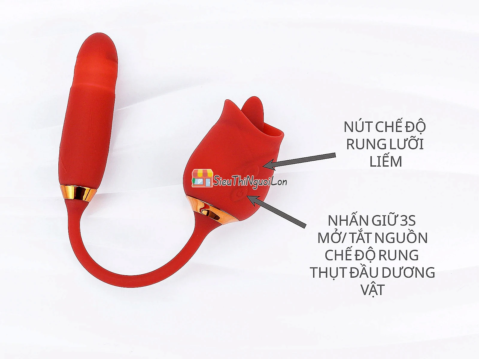 Trứng rung hoa hồng hai đầu lưỡi liếm và trứng rung thụt bồng nổ cảm xúc