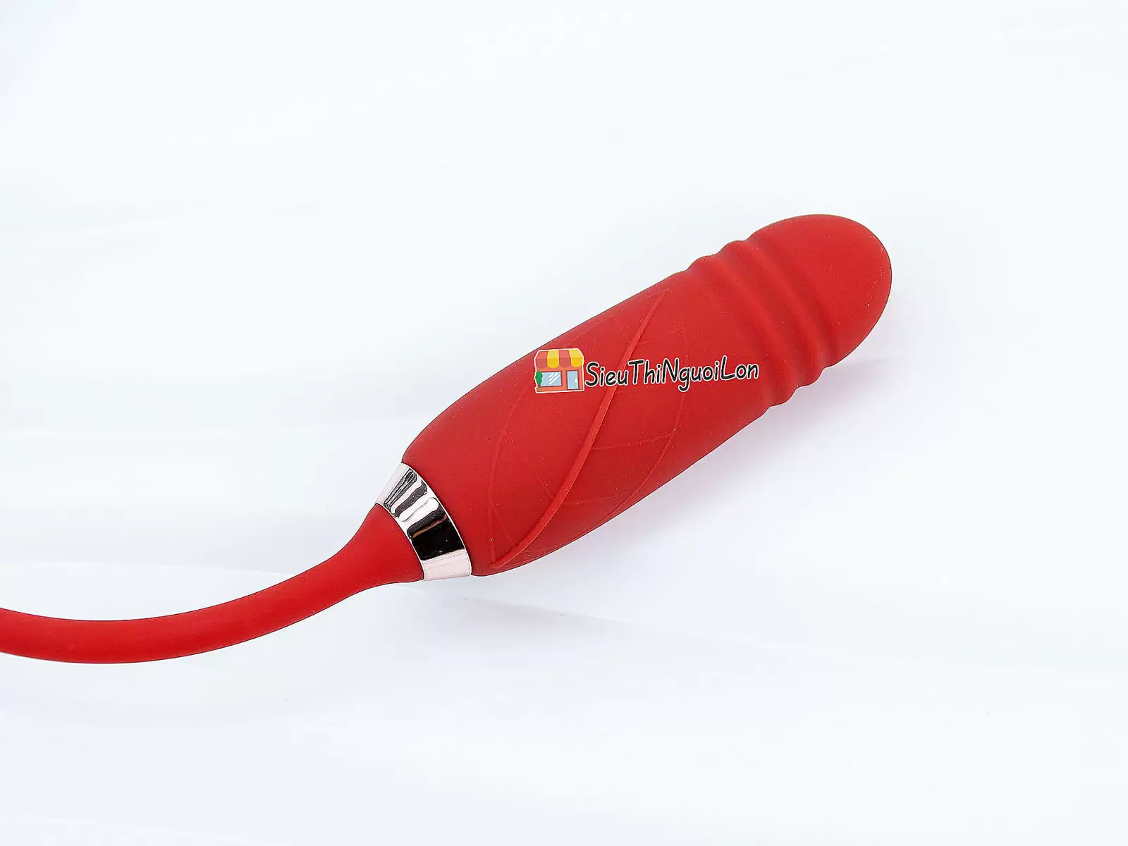 Trứng rung hoa hồng hai đầu lưỡi đánh và trứng rung thụt pin sạc