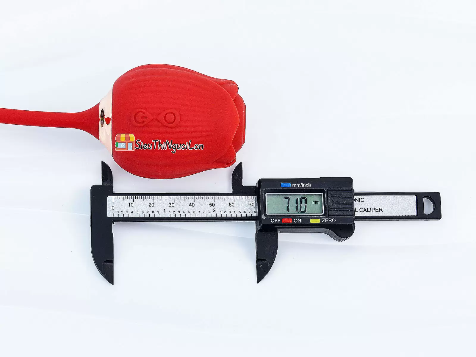 Trứng rung hoa hồng hai đầu lưỡi đánh và trứng rung thụt pin sạc