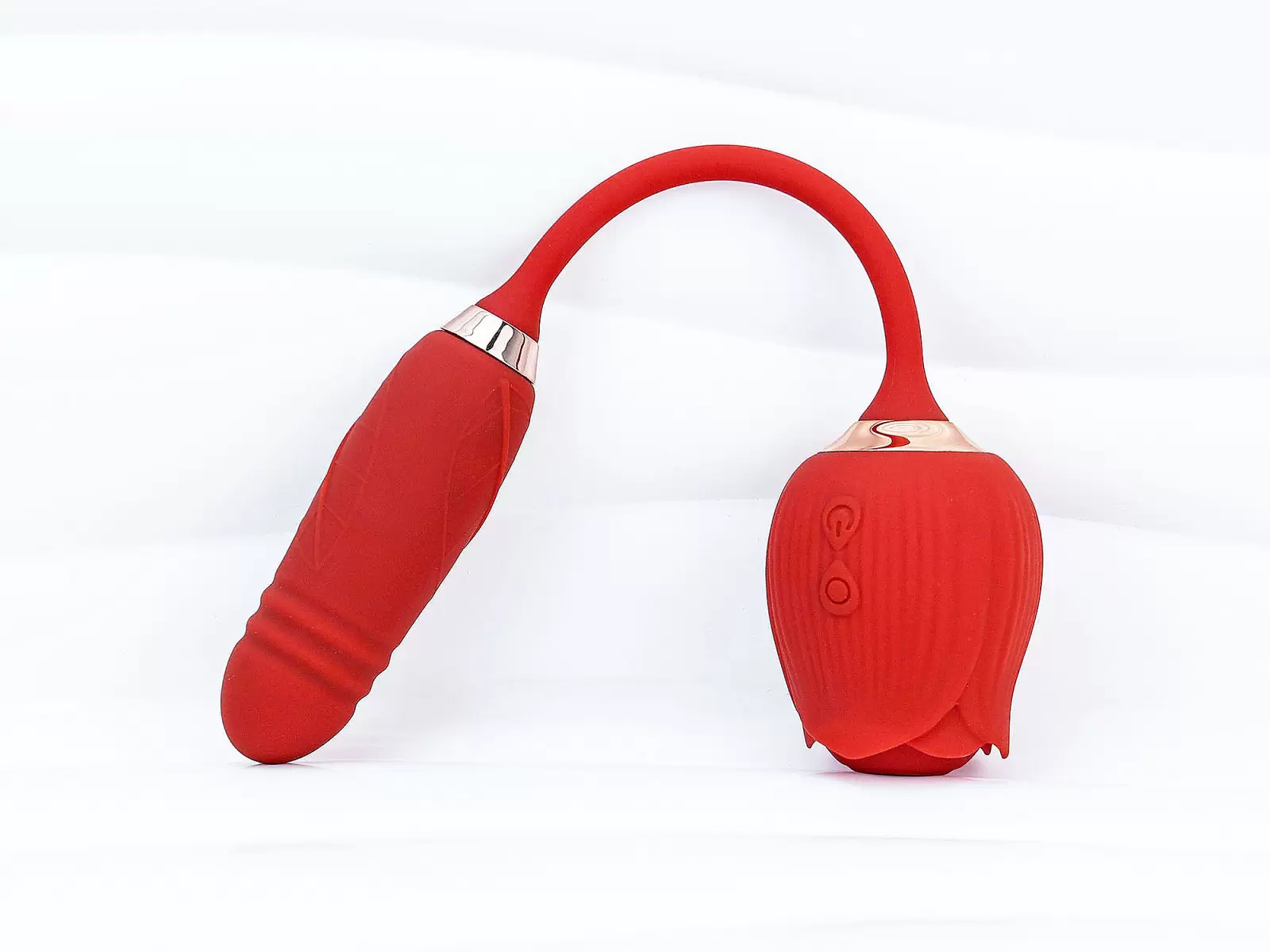 Máy lưỡi liếm hoa hồng 2 đầu – liếm + rung