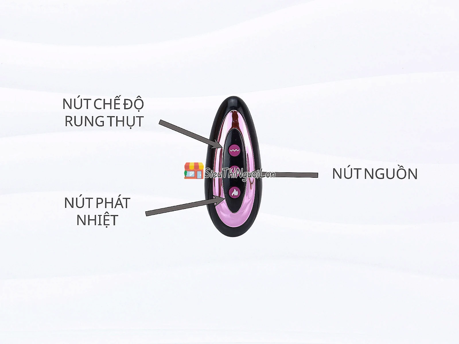 Cu giả rung thụt, phát nhiệt, có remote điều khiển MUHA