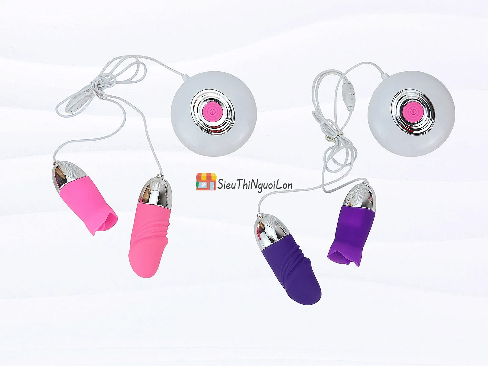 Trứng massage tình yêu mini 2 đầu Vibrating