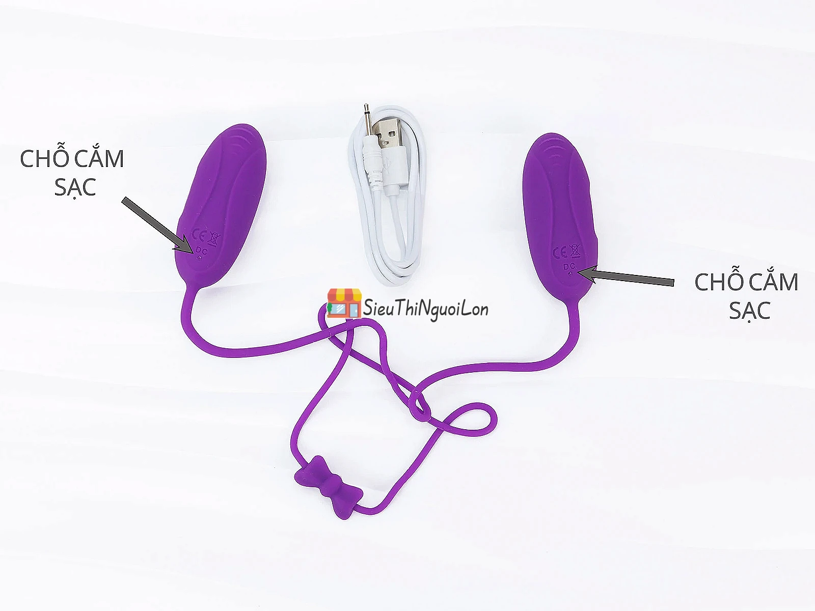 Trứng rung Aphojoy 2 đầu – pin sạc, 7 chế độ rung mạnh