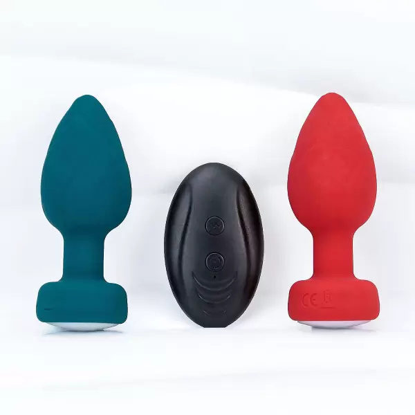 Đồ chơi kích thích hậu môn rung phát sáng kèm điều khiển từ xa