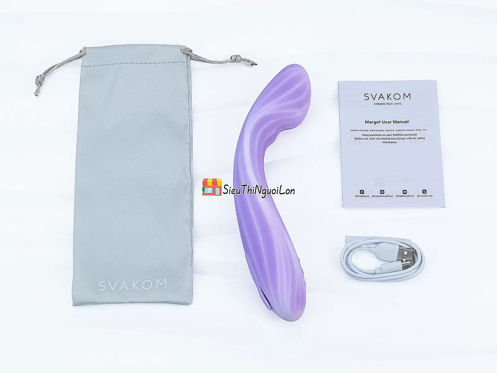 Máy massage Svakom Margot nhiều chế độ rung kết nối từ xa qua App điện thoại