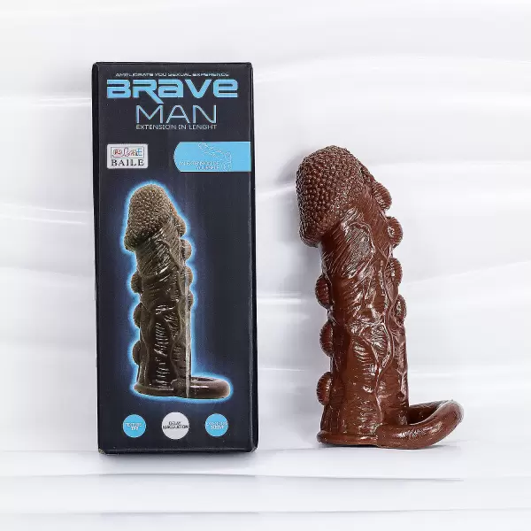 Bao cao su donzen bi Brave Man có quai đeo da nâu