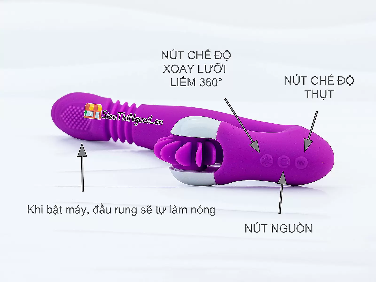 Lưỡi liếm điểm G Mannuo rung thụt nhiều chế độ