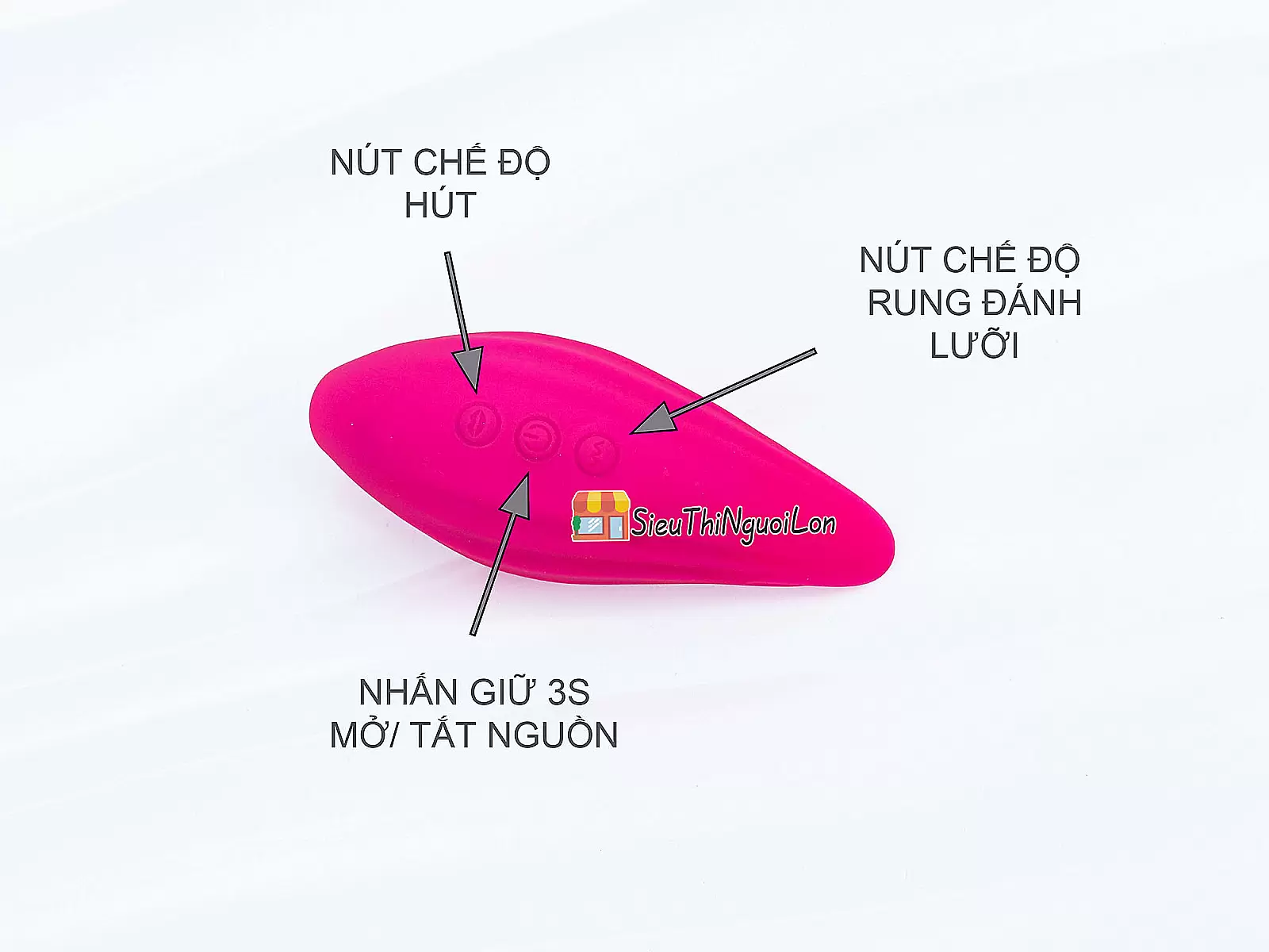 Lưỡi liếm rung hút nhiều chế độ nhỏ gọn