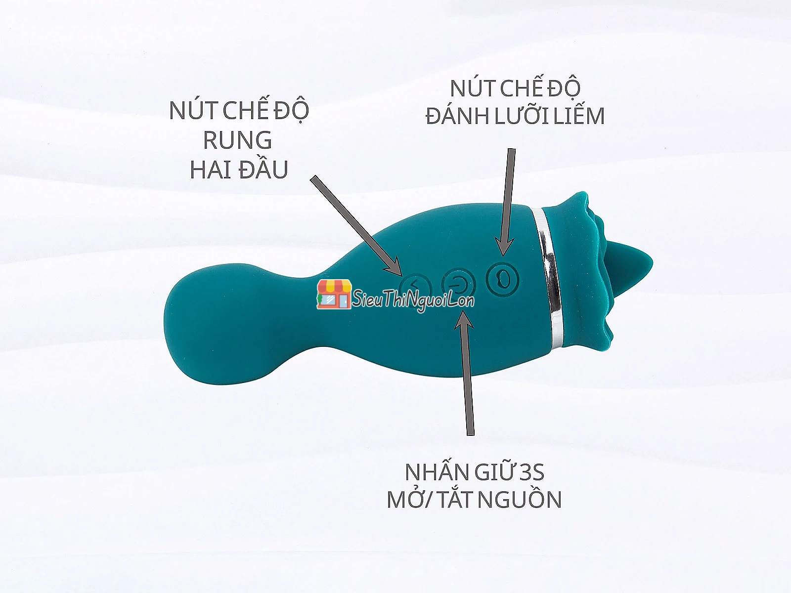 Lưỡi liếm massage điểm G cầm tay nhỏ gọn